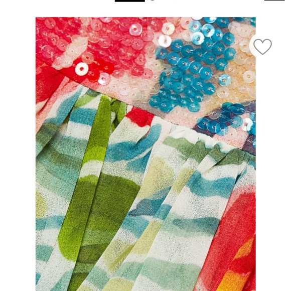 NWT $1095 Badgley Mischka puff-sleeve floral printed gown - Size 2 - Picture 12 of 13